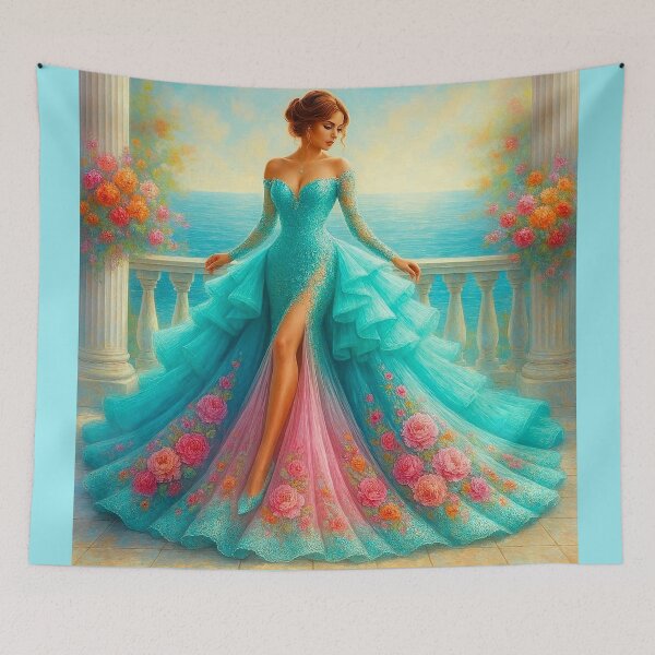 Item preview, Turquoise Elegance in Coastal Light designed and sold by EdicrisR.