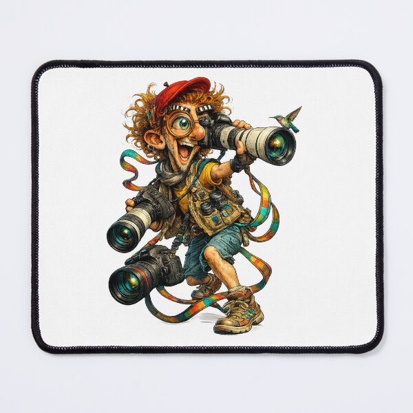 Item preview, Funny Photographer Cartoon designed and sold by AlexLineArt.