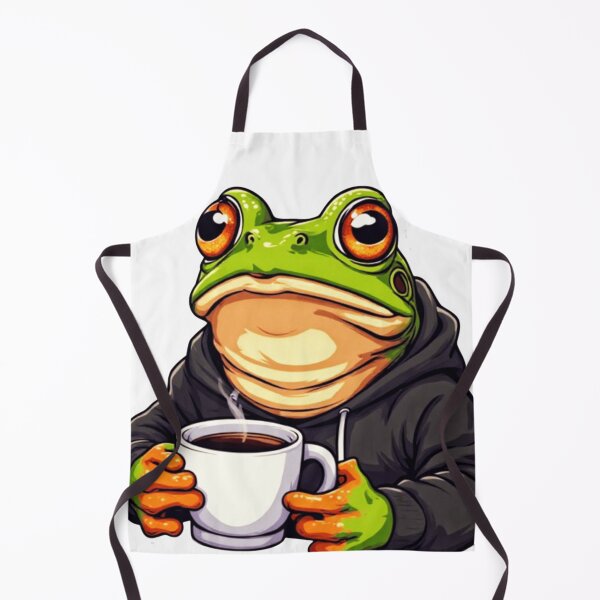 Item preview, Frog With Coffee designed and sold by VelvetDoods.