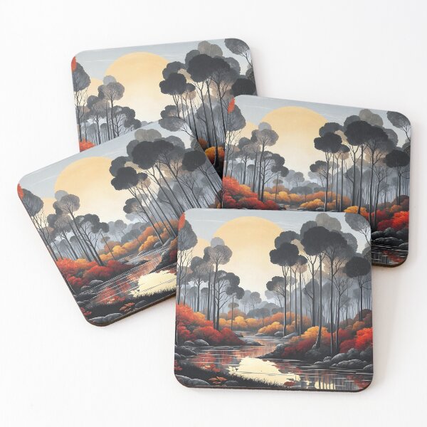 Item preview, Abstract Moonlit Autumn Forest  designed and sold by Patricia Johnston.