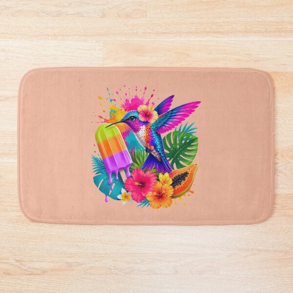 Item preview, Colorful Tropical Hummingbird Melting Popsicle Summer T-Shirt designed and sold by Aimetoi.