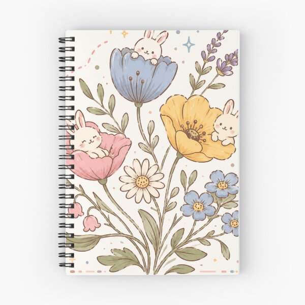 Item preview, Cute Bunnies in Flower Garden designed and sold by 0606PM.