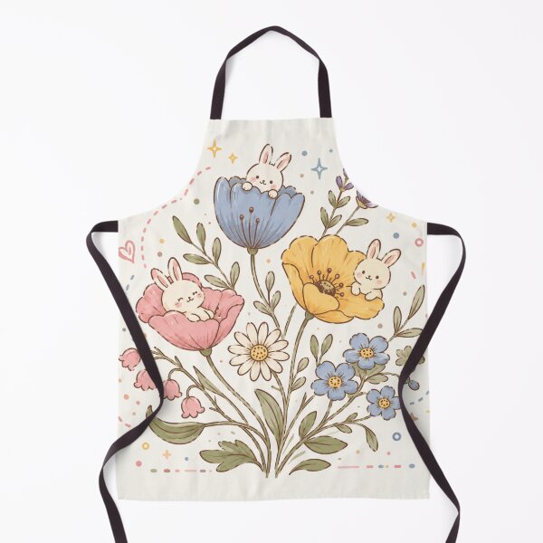 Item preview, Cute Bunnies in Flower Garden designed and sold by 0606PM.