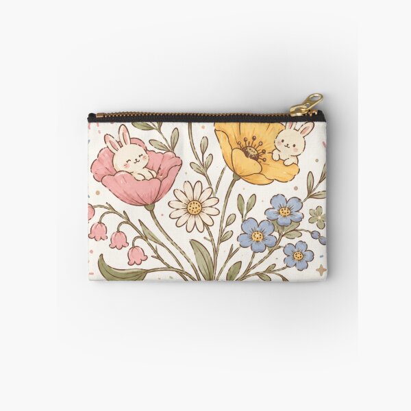 Item preview, Cute Bunnies in Flower Garden designed and sold by 0606PM.