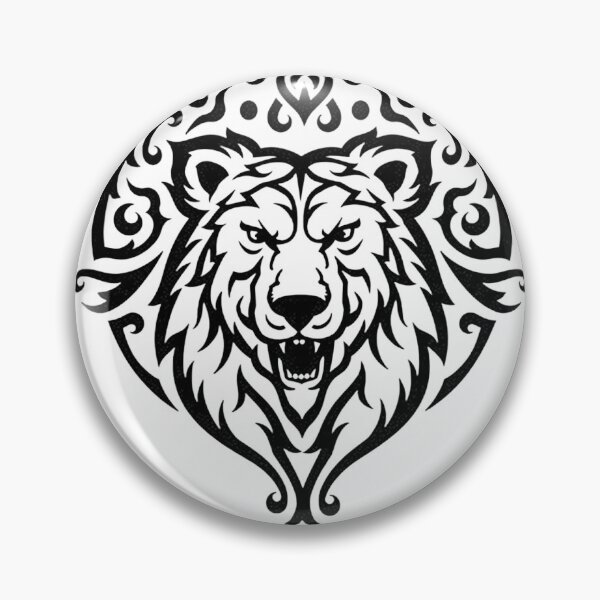 Item preview, Bold Tribal Bear Head Tattoo Flash designed and sold by Qubivibe.