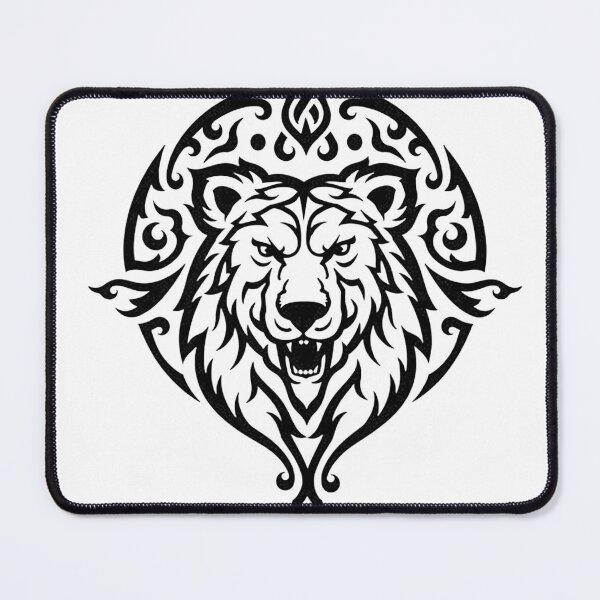 Item preview, Bold Tribal Bear Head Tattoo Flash designed and sold by Qubivibe.