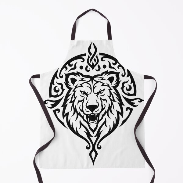 Item preview, Bold Tribal Bear Head Tattoo Flash designed and sold by Qubivibe.