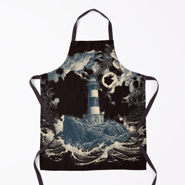 Item preview, Vintage Moonlit Lighthouse T-Shirt | Stormy Ocean Nautical Retro Graphic | Coastal Maritime Adventure Design designed and sold by Vvmd.