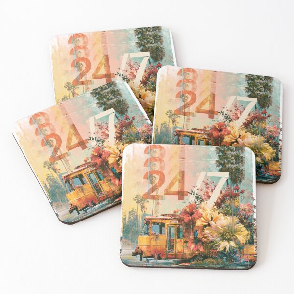 Item preview, Tropical time travel tram designed and sold by BeautyFullMerch.