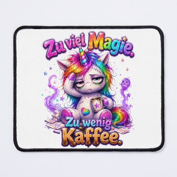 Item preview, Too Much Magic Too Little Coffee German Quote designed and sold by Tinosshop.