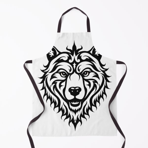 Item preview, Bold Tribal Bear Head Mandala Tattoo Flash designed and sold by Qubivibe.