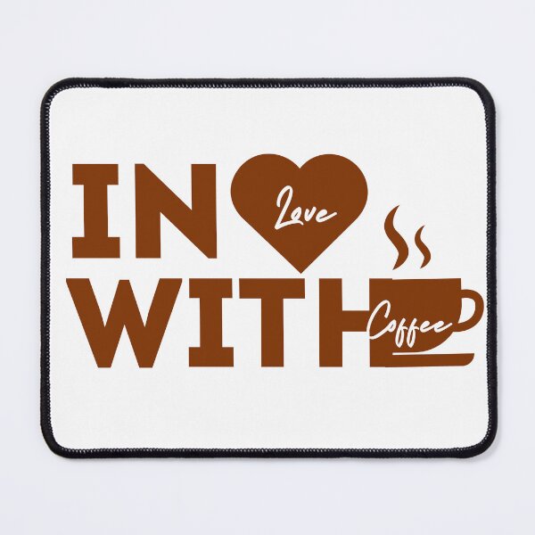 Item preview, In Love With Coffee - Minimalist Typography Art designed and sold by STKdesign62.