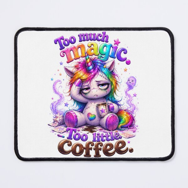 Item preview, Too Much Magic Too Little Coffee German Quote designed and sold by Tinosshop.