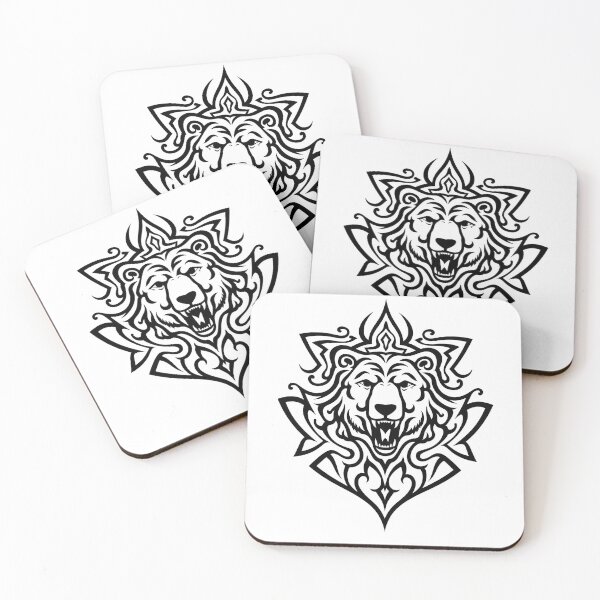 Item preview, Bold Tribal Bear Head Tattoo Flash designed and sold by Qubivibe.