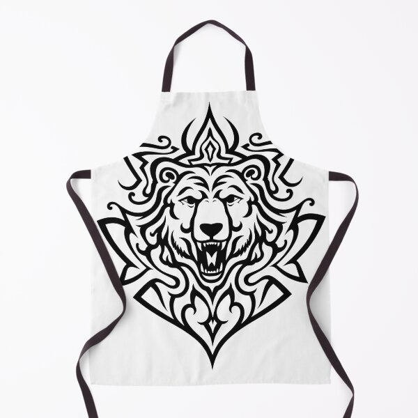 Item preview, Bold Tribal Bear Head Tattoo Flash designed and sold by Qubivibe.