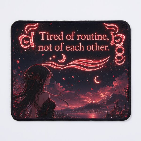 Item preview, Tired of routine, not of each other.(Anime Ver.) designed and sold by MaxDreamsArt.