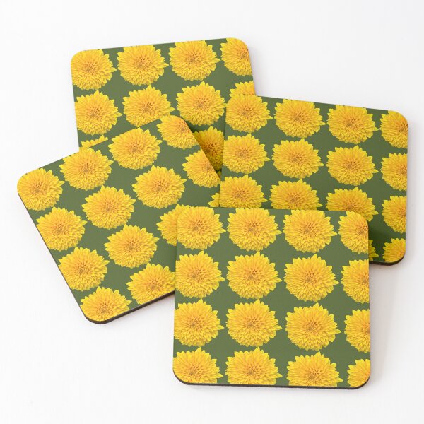 Item preview, Dahlia on green background  designed and sold by happytraveller1.