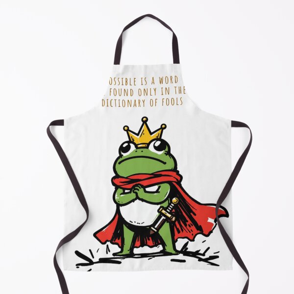 Item preview, King Frog Warrior Cartoon Illustration – Crowned Frog with Sword Funny Graphic T-Shirt Design designed and sold by Peanutspixel.
