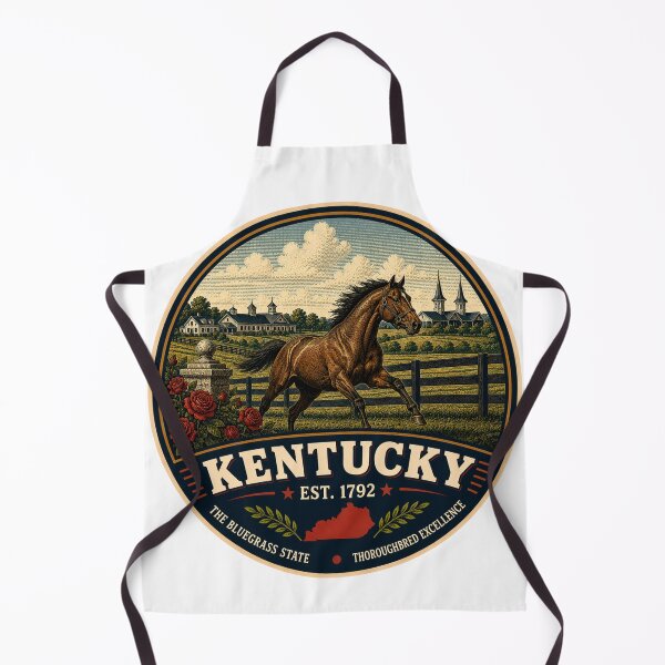Item preview, Kentucky Retro State Badge – Vintage Travel Graphic designed and sold by Mac Sketches.