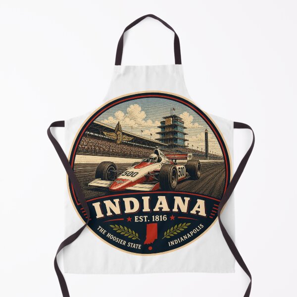 Item preview, Indiana Retro State Badge – Vintage Travel Graphic designed and sold by Mac Sketches.