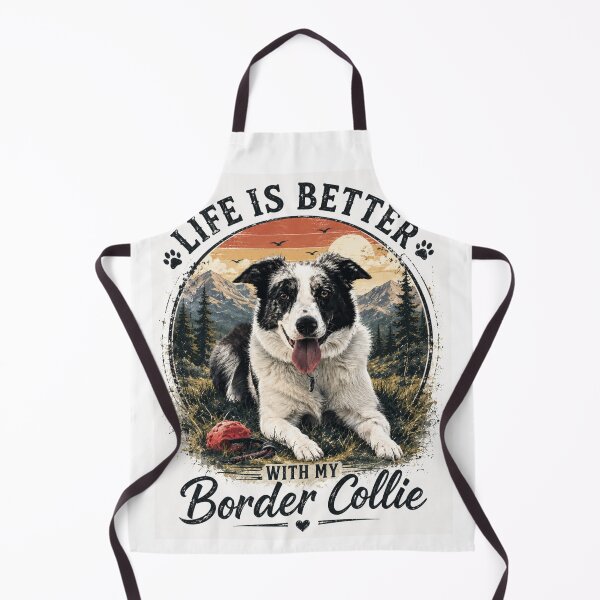 Artikelvorschau, Border Collie-Abenteuer – Vintage-Illustration für Hundeliebhaber entworfen und verkauft von KOZStudio.