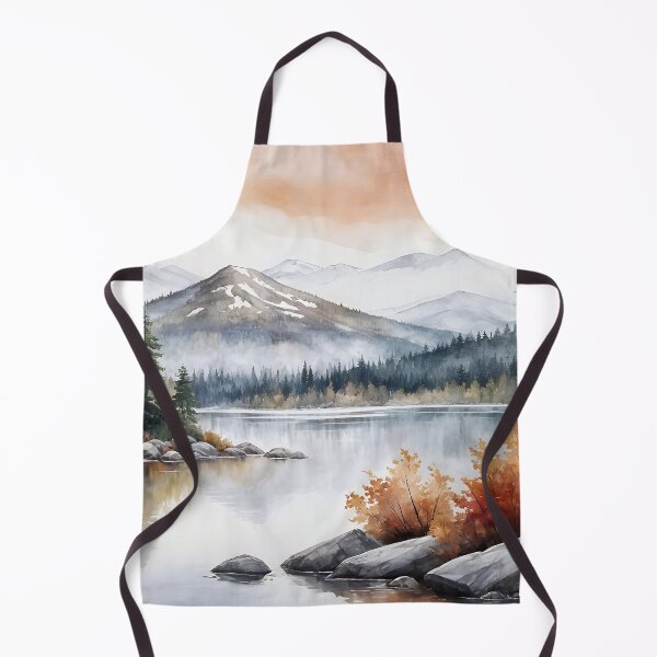 Item preview, Serene Mountain Lake in Autumn designed and sold by Patricia Johnston.