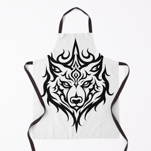 Item preview, Powerful Bear Head Tribal Tattoo Flash designed and sold by Qubivibe.