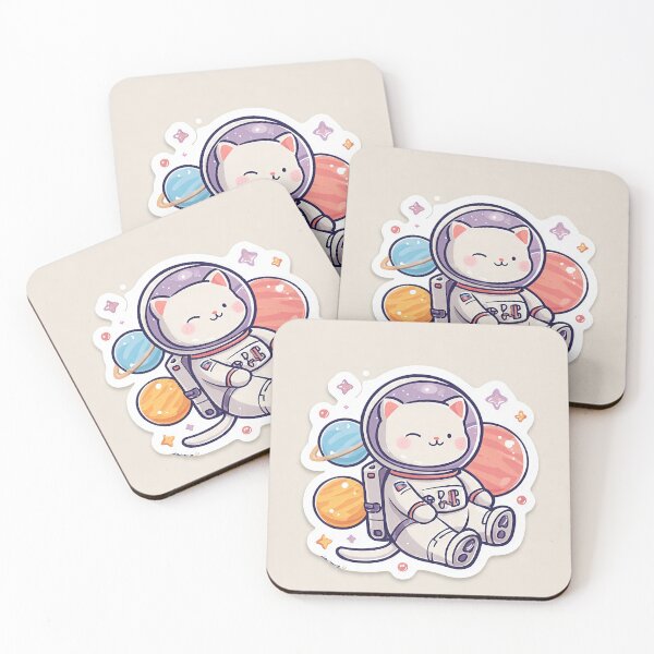 Item preview, 2. Kawaii Space Cat With Planets designed and sold by 11Anime-Art.