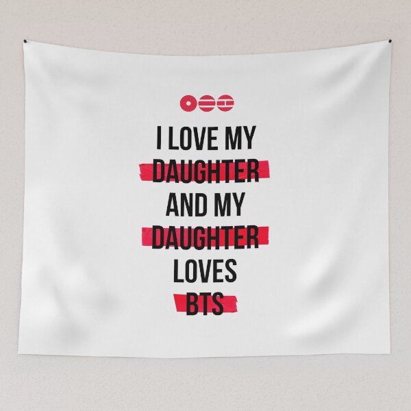 Item preview, BTS - I love my daughter and my daughter loves BTS T-Shirt designed and sold by YOSHFRIDAYS.