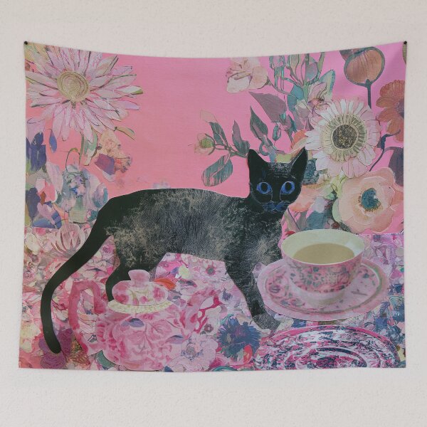 Item preview, Midnight Whiskers in Petal Paradise designed and sold by Venon28.