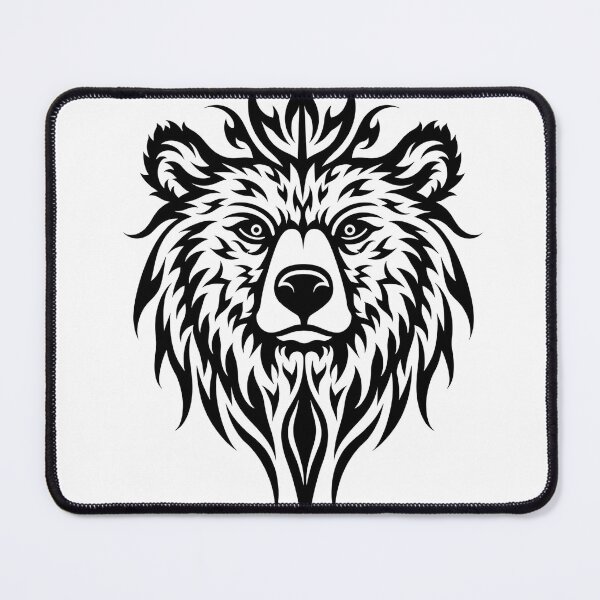 Item preview, bear head designed and sold by Qubivibe.