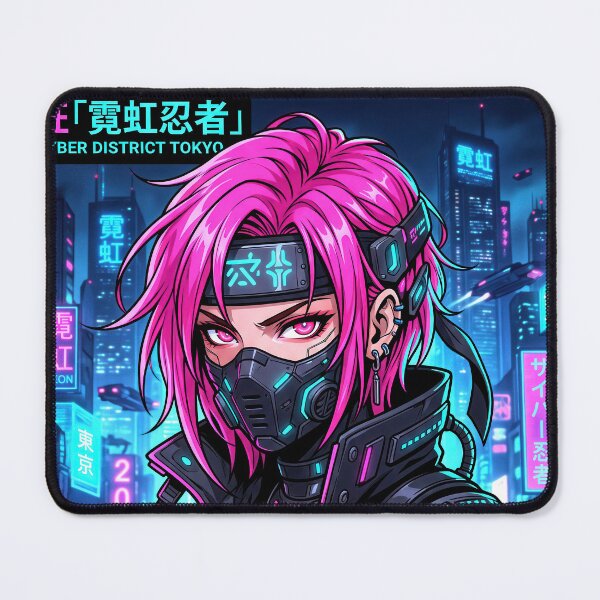 Item preview, Neo Ninja Cyberpunk Anime Girl Streetwear Graphic designed and sold by DigitalArtx-com.
