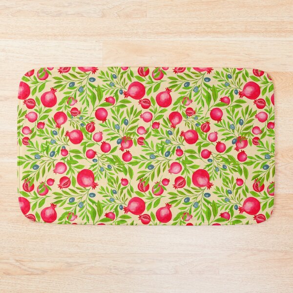 Item preview, Copy of Pomegranates & Olives – Mediterranean Folk Garden. Honey Cream designed and sold by Piret Victoria Ribas.
