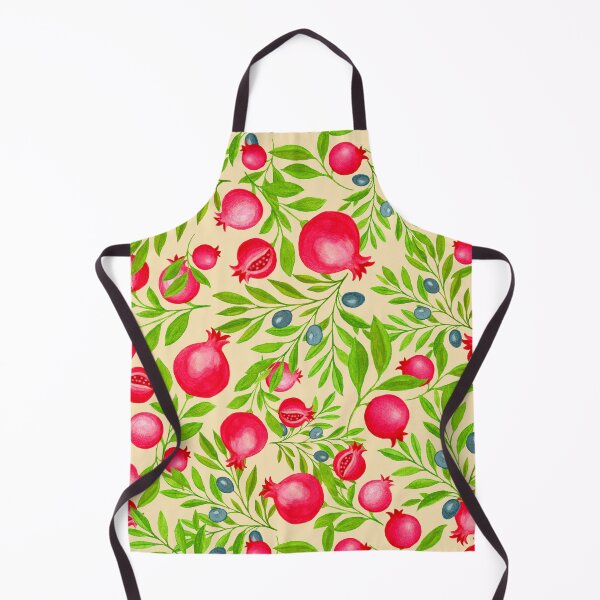 Item preview, Copy of Pomegranates & Olives – Mediterranean Folk Garden. Honey Cream designed and sold by Piret Victoria Ribas.