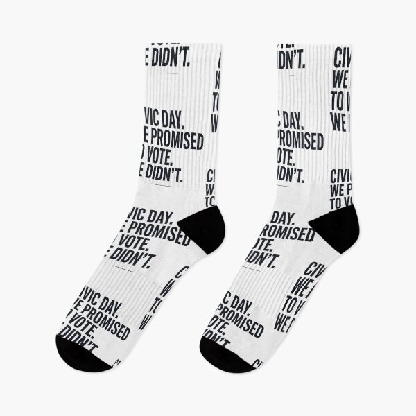 Item preview, Civic Day We Promised to Vote Funny Political Humor Typography designed and sold by InspiredCreatives.