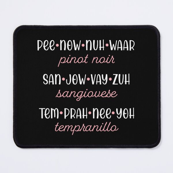 Item preview, Funny Wine List Pronunciation designed and sold by AdventureTee.