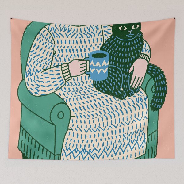 Item preview, Cozy Cat & Tea Time designed and sold by Venon28.