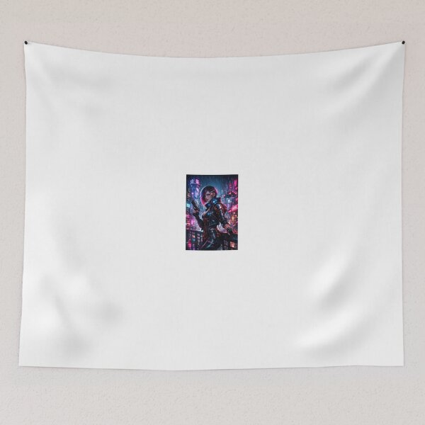 Item preview, .Cyberpunk Rainfall Vigilante — Neon City Sentinel designed and sold by synthesisnft.