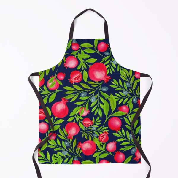 Item preview, Copy of Copy of Pomegranates & Olives – Mediterranean Folk Garden. Atlantic Navy designed and sold by Piret Victoria Ribas.