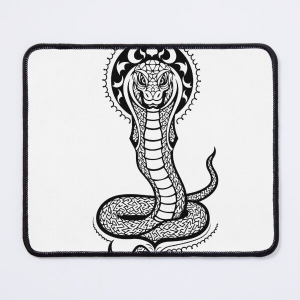Item preview, Intense Tribal Cobra Line Art - Flared Hood and Scales designed and sold by Qubivibe.