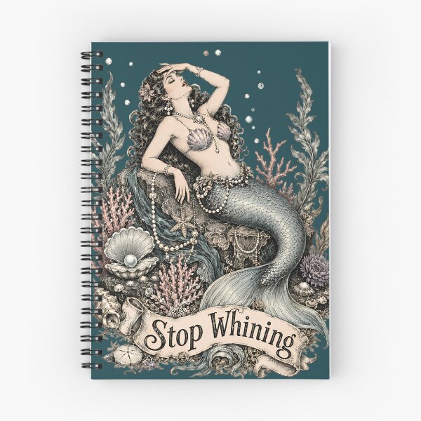 Item preview, Stop Whining Vintage Mermaid Victorian Ocean Botanical Sassy designed and sold by VIVID COLORS CLUB.