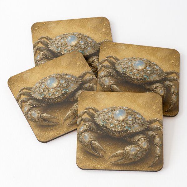 Item preview, Golden Cancer Zodiac Crab designed and sold by VelarisMoon.