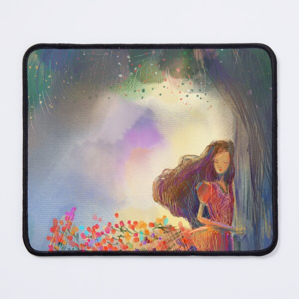 Item preview, Woman in Enchanted Forest Fairytale Wonderland designed and sold by ArtbyLanaN.