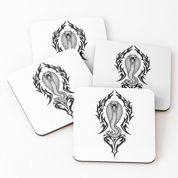 Item preview, Bold Tribal Cobra Tattoo Flash Design - High Detail Line Art designed and sold by Qubivibe.
