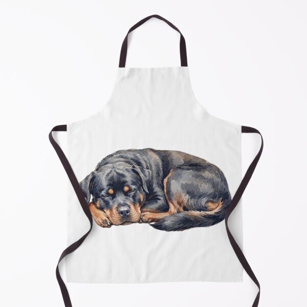 Item preview, Watercolor Rottweiler sleeping designed and sold by TheMagicIcon.
