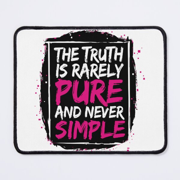 Item preview, The Truth Is Rarely Pure and Never Simple Oscar Wilde Quote designed and sold by XYZ LAB by Jesuperman.