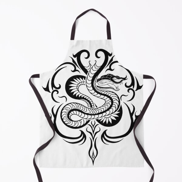 Item preview, Coiled Cobra Tribal Tattoo Flash Design designed and sold by Qubivibe.