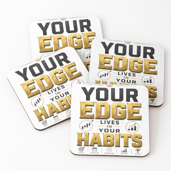 Item preview, Edge Lives in Your Habits | Forex Trading Mindset T-Shirt designed and sold by PipForgeStudio .