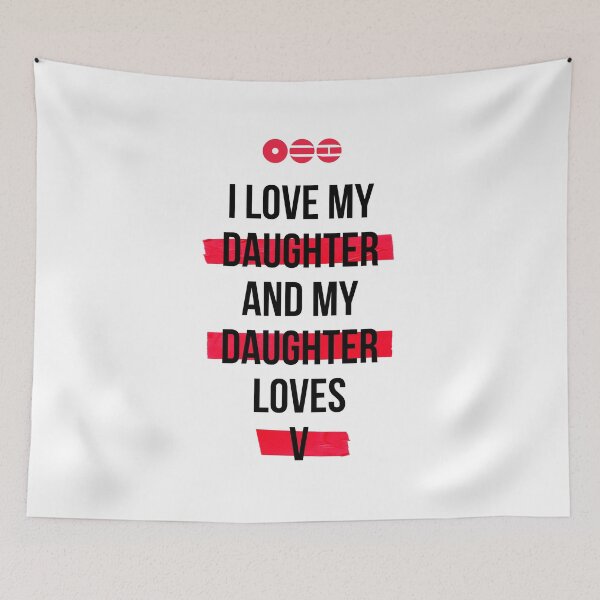 Item preview, V - I love my daughter and my daughter loves V T-Shirt designed and sold by YOSHFRIDAYS.