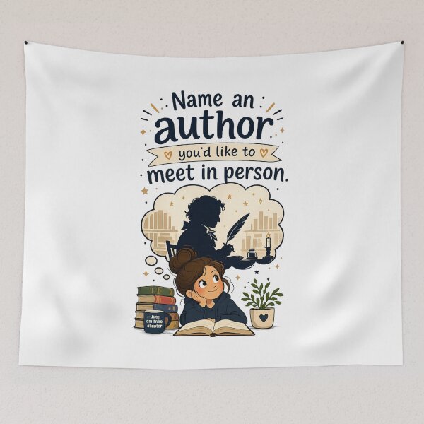 Item preview, Book Lover Dreaming of Meeting Their Favorite Author – Cute Reading Design designed and sold by AMIR PRO .
